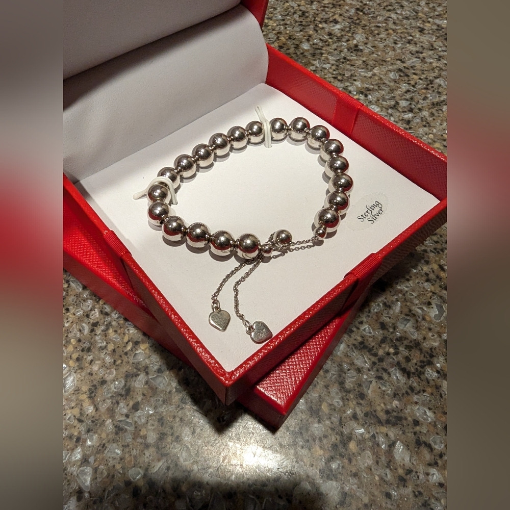 R.H. Macy & Co. Sterling Silver Beaded Bolo Bracelet - Picture 4 of 10